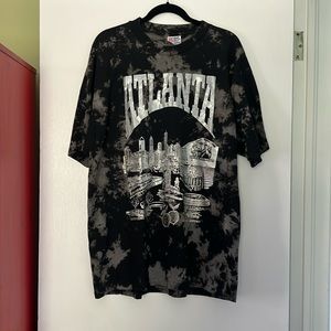 Black bleach dye Atlanta tshirt